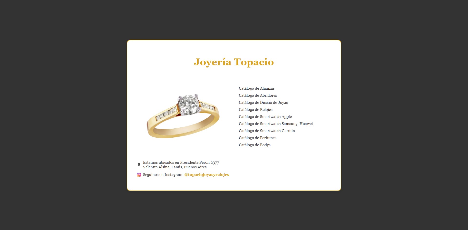 Joyería Topacio